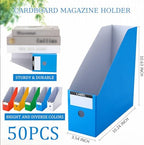 Geyee 50 Pcs Cardboard Magazine Holder Magazine File Holder, Multicolor - Image 2