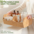 HOMESTEAD Extra Large Bamboo Pantry Storage Bins – 30% Larger, Stackable Potato Onion Storage Bin, Pantry Organizers and Storage, Produce Vegetable Organizer, Set of 3 - Image 6