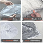 Vacbird 15 Pack Vacuum Bags for Storage - Pump Not Included, Compression Packing Seal for Clothing Blanket Pillows Bedding, Compact & Airtight - Image 6