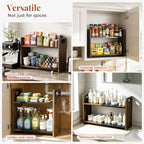 2-Tier Expandable Spice Rack Organizer for Countertop,15.2"-21.5" - Image 6