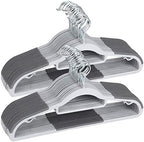 50 Pack Plastic Clothes Hangers, Non-Slip, Space-Saving, Heavy Duty by TIMMY
