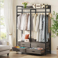 Tribesigns Freestanding Closet Organizer, Garment Rack with 4 Drawers, Gray by Tribesigns