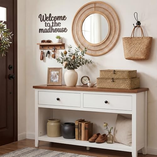 StorageWorks Wicker Basket with Lid, Large Seagrass Storage Basket with Lid - Image 5