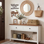 StorageWorks Wicker Basket with Lid, Large Seagrass Storage Basket with Lid - Image 5