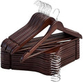 StorageWorks Wooden Coat Hangers, 20 Pack Wood Clothes Hanger for Closet by StorageWorks
