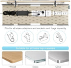 No Drill Under Desk Cable Management Tray,30" Felt Cord Organizer for Table - Image 2