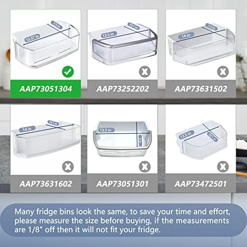 MONST AAP73051304 AP5955771 Door Shelf Bin Compatible with kenmore Refrigerator Door Bin, Part Number : PS10065040, 3190322, EAP10065040, Food Grade Plastics, White - Image 3