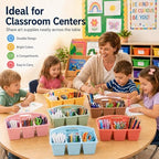 6 Pack Classroom Caddy with Handle, 6 Compartment (Groovy) - Image 6