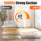 Vacuum Storage Bags for Travel with Rechargeable Cordless Pump, Space Saver Vacuum Seal Bags for Clothing, Compression Packing Bags for Luggage Travel & Seasonal Clothes, 20 Combo Size - Image 4