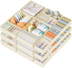 DIMJ 24-Pack Fabric Drawer Organizer Bins for Dresser Nursery Clothes by DiMJ