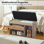 HOOBRO Shoe Storage Bench with Cushion, 32.3" Entryway Bench - Image 4