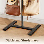 56" Shopping Bag Rack Stand, Adjustable Freestanding Tote Bag Display for Retail Store, Boutique, Entryway & Hallway, Holds Up to 22 lbs, Black - Image 4