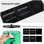 TIPGO 1 Gallon Glass Laundry Detergent Dispenser with Spigot, 128 oz Liquid Laundry Soap and Fabric Softener Container, Wide Mouth Detergent Holder with 6 Waterproof Labels (2 Pack) - Image 6