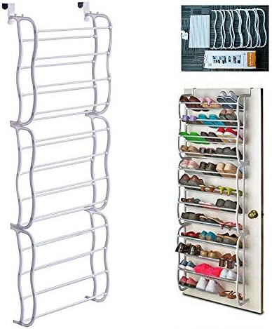 Fancy Buying Over The Door Shoe Rack Holder - 36 Pair Shoes Hanging Shelf Storage Shoe Organizer with Hooks by FancyBuying