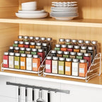 2 Pack Spice Rack Organizer for Cabinet, Depth Adjustable 4 Tier Spice Rack - Image 7