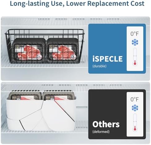 iSPECLE Freezer Organizer Bins - For 16/17/21 Cu Ft Upright Freezer, 4 Pack - Image 6