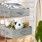6 Pack Closet Storage Bins for Shelves, Shelf Baskets for Organization, Closet Organizers and Storage, Trapezoid Storage Bin Closet Shelf Organizer for Clothes,Toy,Towel,Book,Baby Clothing (6PC-Gray) - Image 6
