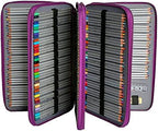 300 Slots Pencil Case 4-Layer Zipped Holder w/Handle - Image 3