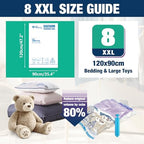 XXL Jumbo Vacuum Seal Storage Bags Extra Large for Clothing Bedding - Image 2