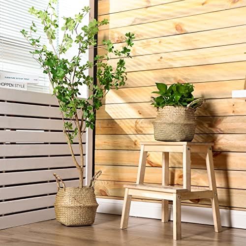 Qunclay 12 Pcs Woven Seagrass Baskets Belly Basket, L,13''dx11''h - Image 6