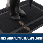 OLANLY Front Door Mat Outside 71x34, All-Season Heavy-Duty Rubber Doormat - Image 5