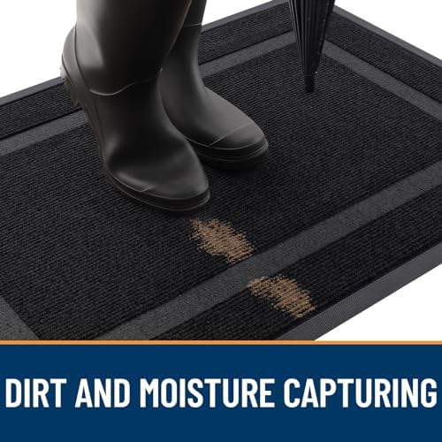 OLANLY Front Door Mat Outside 59x34, All-Season Heavy-Duty Rubber Doormat - Image 5