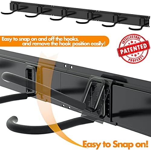 TORACK Bike Storage Rack, 6 Bike Rack Wall Mount Home and Garage Organizer - Image 5