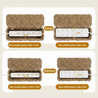 2 Pack Handwoven Cable Management Box with Lid, Decorative Cord Organizer for Power Strips, Chargers, TV Wires, Desk, Home & Office Storage, Natural Sea Grass - Image 4