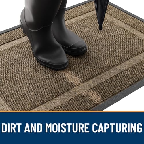 OLANLY Front Door Mat Outside 59x20, All-Season Heavy-Duty Rubber Doormat - Image 5
