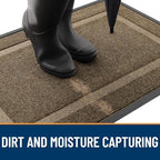 OLANLY Front Door Mat Outside 47x17, All-Season Heavy-Duty Rubber Doormat - Image 5