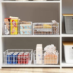 Orgneas Upright Freezer Organizer Bins Metal Wire Storage Container Basket - Image 7