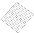 PATIKIL 24"x12" Wire Grid Panel, 2 Pack Board Photo Pictures Memo Display Grid Panels Hanging Organizer Wall Decorative Panel for Home Office Wedding, Black by PATIKIL