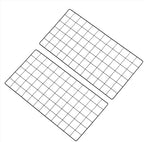PATIKIL 24"x12" Wire Grid Panel, 2 Pack Board Photo Pictures Memo Display Grid Panels Hanging Organizer Wall Decorative Panel for Home Office Wedding, Black by PATIKIL