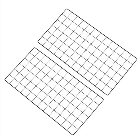 PATIKIL 24"x12" Wire Grid Panel, 2 Pack Board Photo Pictures Memo Display Grid Panels Hanging Organizer Wall Decorative Panel for Home Office Wedding, Black by PATIKIL