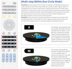 23.6In Remote Large Motorized electric turntable Rotating platform Photography Turntable Motorized lazy susan Base giratoria para for Photography,3D Scanner,Heavy duty display(Load Range:220~500lbs) - Image 5