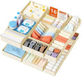DIMJ Drawer Organizer Clothes - 16 Pack Baby Dresser Organizer for Nursery, Foldable Drawer Organizer Bins for Closet Bedroom Organization, Fabric Clothes Storage Dividers for Underwears, Socks, Bras by DiMJ