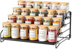 4 Tier Spice Rack Organizer for Cabinet, Depth Adjustable Spice Rack,1 Pack by RCHYFEED