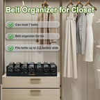 Belt Organizer, Black, 7 Compartments - Image 3