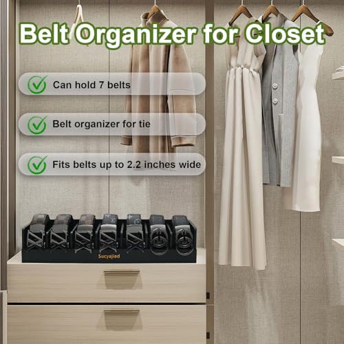 Belt Organizer, Black, 7 Compartments - Image 3