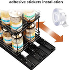 Mystozer Pull Out Spice Rack Organizer for Cabinet, Slide Out Spice Racks - Image 4
