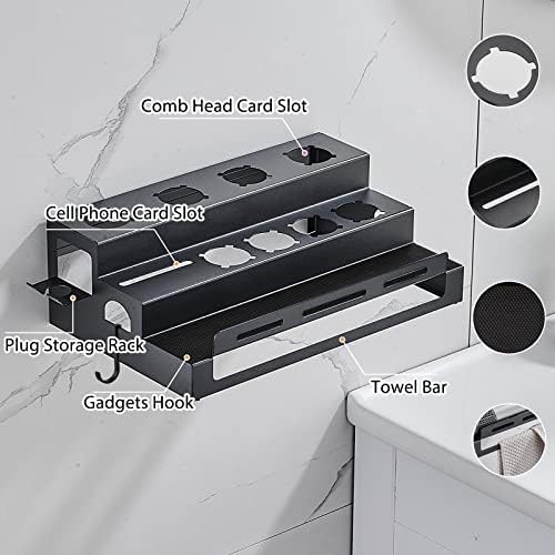 BlueFire 3 Tier Hair Tool Organizer, Wall Mount Holder for Dyson Airwrap - Image 2
