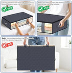TasticTotes 6 Pack Under Bed Storage Containers, 60L Blanket Storage Bags - Image 5