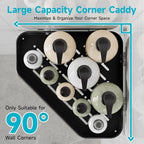 Veken Aluminum Corner Shower Caddy 4-Pack, Never Rust&Large Capacity, Black - Image 4