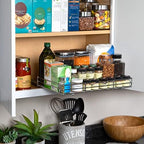Pull-Out Cabinet Spice Rack Organizer, 18 ⅜"W x 10 ½"D x 2 ¾"H - Image 4