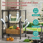Golpart 3Tier Adjustable Storage Shelves Metal Wire Shelving Standing Shelf - Image 7