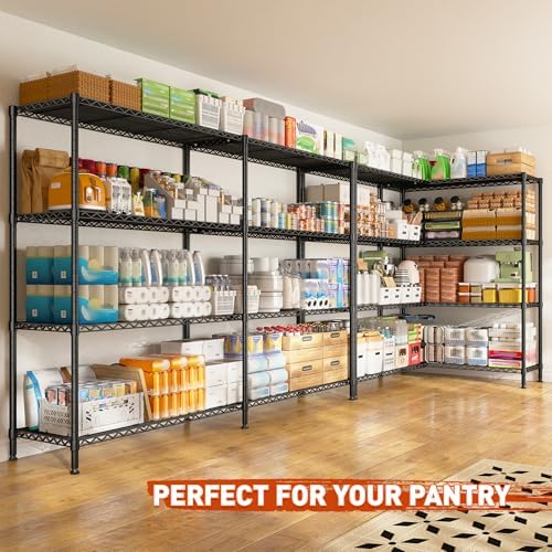 REIBII Metal Shelving, 70" W Space Saving&1240LBS Heavy Duty for Kitchen - Image 4