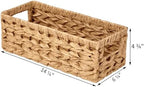 Vagusicc Wicker Storage Basket, Wicker Baskets with Handles, Toilet Paper Basket for Toilet Tank Top, Small Wicke Baskets for Organizing Shelves, 2-Pack - Image 2