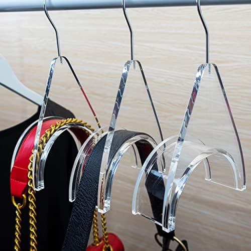 HENNIE CLOSETLY Handbag Hangers, New Luxury Acrylic Purse and Bag Holder Hook, Closet Storage and Organization Display (Pack of 3) - Image 3