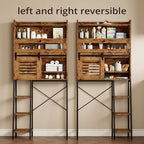 IRONCK Over The Toilet Storage Cabinet with Sliding Barn Door - Image 6