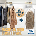 TAILI Hanging Vacuum Storage Bags Clothes, Coats, Jackets,6 Short - Image 2